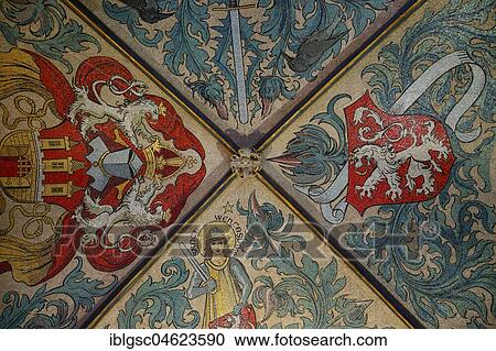 Ceiling Fresco in the Old Town Hall, Prague, Czech Republic, Europe View Large Photo Image Stock Image - Ceiling Fresco in the Old Town Hall, Prague, Czech Republic, Europe. Fotosearch