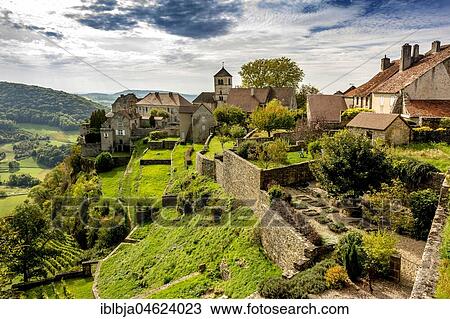 Chateau-Chalon, Jura departement, Bourgogne-Franche-Comté, France, Europe View Large Photo Image Stock Image - Chateau-Chalon, Jura departement, Bourgogne-Franche-Comté, France, Europe. Fotosearch