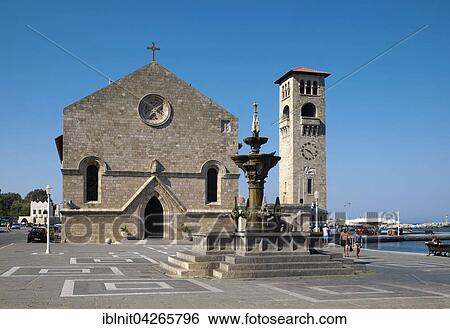 Church of the Evangelismos, Rhodes Town, Rhodes, Dodecanese, Greece, Europe View Large Photo Image Stock Photograph - Church of the Evangelismos, Rhodes Town, Rhodes, Dodecanese, Greece, Europe. Fotosearch