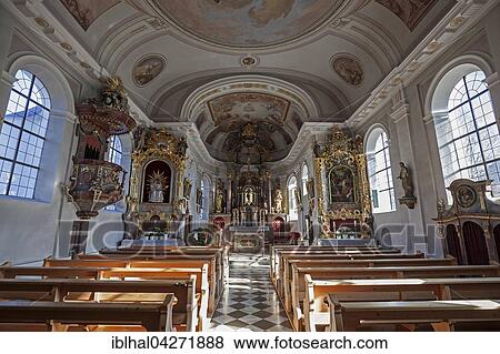 Church, Parish Church, St. Wendelin, interior, Gran in the Tannheim Valley, Tyrol, Austria, Europe View Large Photo Image Stock Photo - Church, Parish Church, St. Wendelin, interior, Gran in the Tannheim Valley, Tyrol, Austria, Europe. Fotosearch