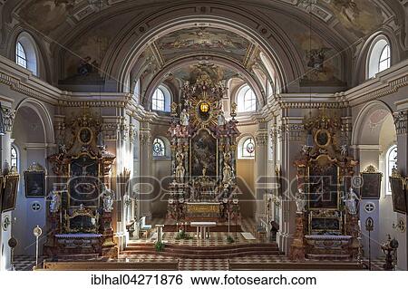 Church, St. Nicholas Church, interior, altar area, Tannheim, Tannheim Valley, Tyrol, Austria, Europe View Large Photo Image Stock Photograph - Church, St. Nicholas Church, interior, altar area, Tannheim, Tannheim Valley, Tyrol, Austria, Europe. Fotosearch