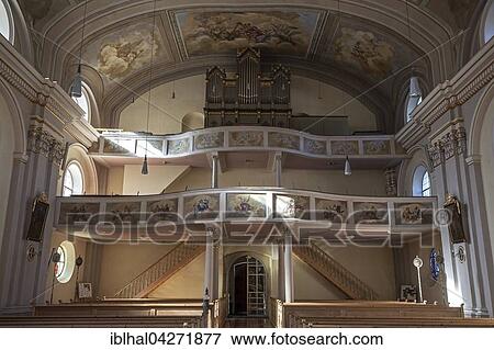 Church, St. Nicholas Church with organ loft, interior, Tannheim, Tannheim Valley, Tyrol, Austria, Europe View Large Photo Image Stock Photo - Church, St. Nicholas Church with organ loft, interior, Tannheim, Tannheim Valley, Tyrol, Austria, Europe. Fotosearch