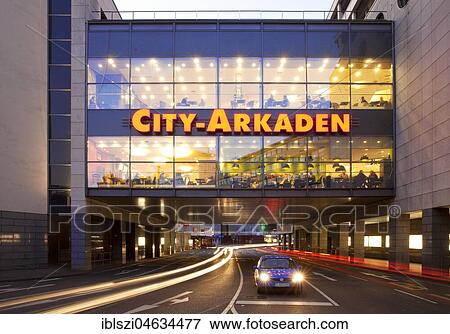 City-Arkaden in the twilight, Wuppertal, Bergisches Land, North Rhine-Westphalia, Germany, Europe View Large Photo Image Stock Photo - City-Arkaden in the twilight, Wuppertal, Bergisches Land, North Rhine-Westphalia, Germany, Europe. Fotosearch