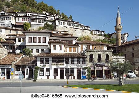 City view, city of 1000 windows, district Mangalem on the river Osum, Berat, Albania, Europe View Large Photo Image Stock Photography - City view, city of 1000 windows, district Mangalem on the river Osum, Berat, Albania, Europe. Fotosearch