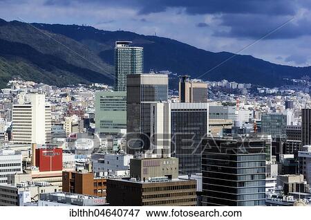 Stock Photo - City view, Kobe, Japan, Asia. Fotosearch