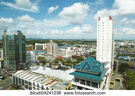 Cityscape, Kuching, Sarawak, Borneo, Malaysia, Asia View Large Photo Image Stock Photograph - Cityscape, Kuching, Sarawak, Borneo, Malaysia, Asia. Fotosearch