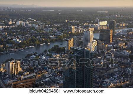 Cityscape with Main, view from the Main Tower, Frankfurt, Hesse, Germany, Europe View Large Photo Image Stock Image - Cityscape with Main, view from the Main Tower, Frankfurt, Hesse, Germany, Europe. Fotosearch