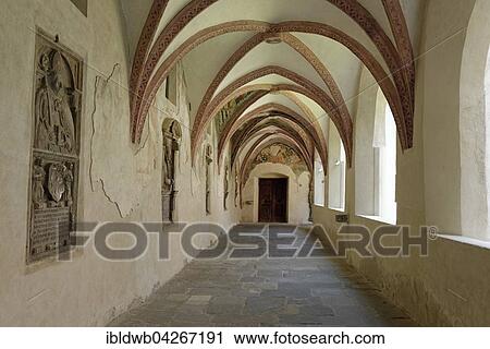 Cloister in the Augustinter-Chorherrenstift Monastery Neustift near Brixen, South Tyrol, Alto Adige, Italy, Europe View Large Photo Image Stock Image - Cloister in the Augustinter-Chorherrenstift Monastery Neustift near Brixen, South Tyrol, Alto Adige, Italy, Europe. Fotosearch
