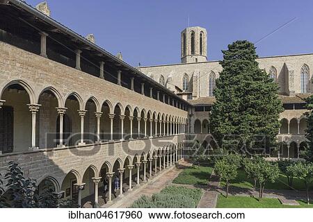 Cloister, Pedralbes Monastery, Monestir de Pedralbes, Barcelona, Catalonia, Spain, Europe View Large Photo Image Stock Image - Cloister, Pedralbes Monastery, Monestir de Pedralbes, Barcelona, Catalonia, Spain, Europe. Fotosearch
