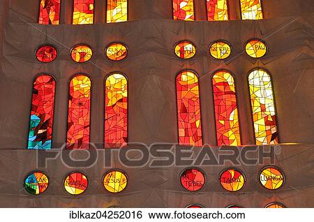 Colorful windows, Sagrada Familia, Barcelona, Catalonia, Spain, Europe View Large Photo Image Stock Photograph - Colorful windows, Sagrada Familia, Barcelona, Catalonia, Spain, Europe. Fotosearch