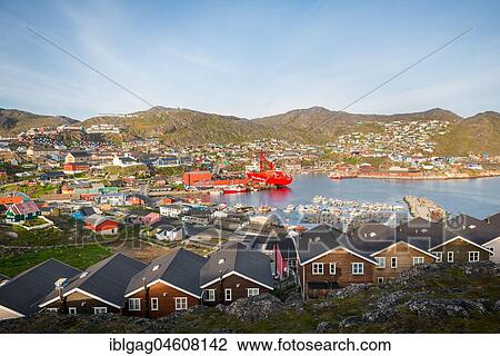 Colourful houses and harbour, Maniitsoq, West Greenland, Greenland, North America View Large Photo Image Stock Image - Colourful houses and harbour, Maniitsoq, West Greenland, Greenland, North America. Fotosearch