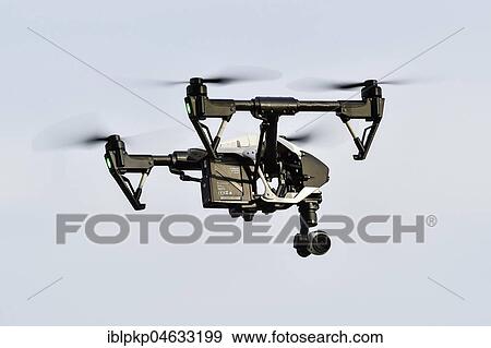 Stock Photo - DJI Inspire 1 drone in flight. Fotosearch