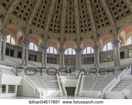 Stock Image - Dome, Palau Nacional, National Palace, Barcelona, Catalonia, Spain, Europe. Fotosearch