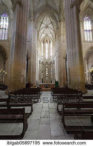 Dominican Monastery of Batalha or Saint Mary of the Victory Monastery, Interior, Batalha, Leiria district, Portugal, Europe View Large Photo Image Stock Photography - Dominican Monastery of Batalha or Saint Mary of the Victory Monastery, Interior, Batalha, Leiria district, Portugal, Europe. Fotosearch