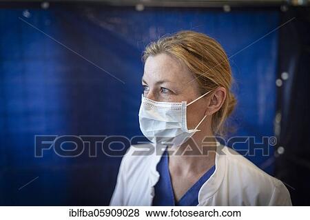 Stock Photo - Dr. med. Ulrike Witt, Senior Physician, Central Emergency Room, Agatharied Hospital, Agatharied, Bavaria, Germany, Europe. Fotosearch