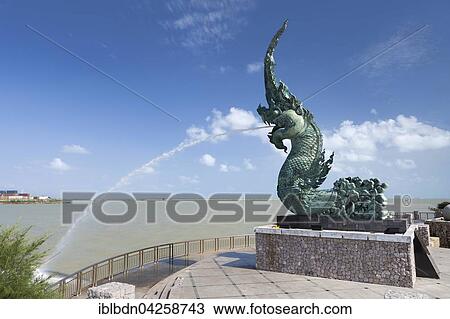Dragon fountain on the promenade in Songkhla, Thailand, Asia View Large Photo Image Stock Image - Dragon fountain on the promenade in Songkhla, Thailand, Asia. Fotosearch