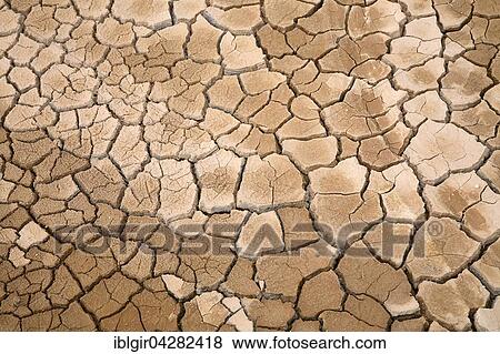 Stock Photo - Dry cracks in Hverir, Iceland, Europe. Fotosearch