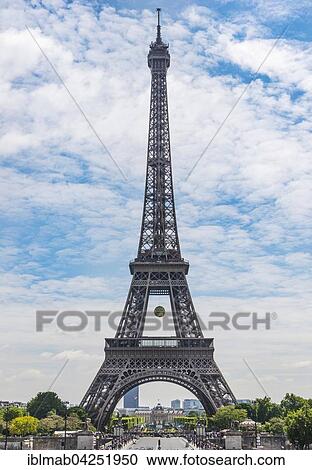 Stock Image - Eiffel Tower, Tour Eiffel, Paris, Ile-de-France, France, Europe. Fotosearch