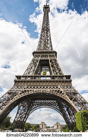 Eiffel Tower, Tour Eiffel, Paris, Ile-de-France, France, Europe View Large Photo Image Stock Photo - Eiffel Tower, Tour Eiffel, Paris, Ile-de-France, France, Europe. Fotosearch