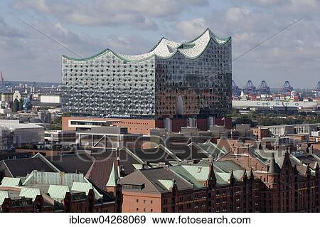 Elbe Philharmonic Hall and Speicherstadt, Hamburg, Germany, Europe View Large Photo Image Stock Photo - Elbe Philharmonic Hall and Speicherstadt, Hamburg, Germany, Europe. Fotosearch
