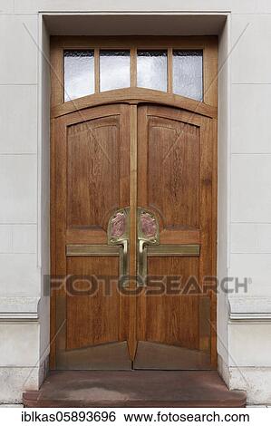Entrance door to the Nietzsche Archive, designed by Henry van de Velde, Villa Silberblick, Weimar, Thuringia, Germany, Europe View Large Photo Image Stock Photograph - Entrance door to the Nietzsche Archive, designed by Henry van de Velde, Villa Silberblick, Weimar, Thuringia, Germany, Europe. Fotosearch