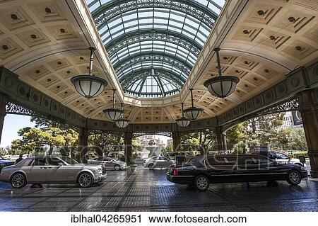 Entrance, luxury cars, Bellagio Hotel, Las Vegas, Nevada, USA, North America View Large Photo Image Stock Image - Entrance, luxury cars, Bellagio Hotel, Las Vegas, Nevada, USA, North America. Fotosearch