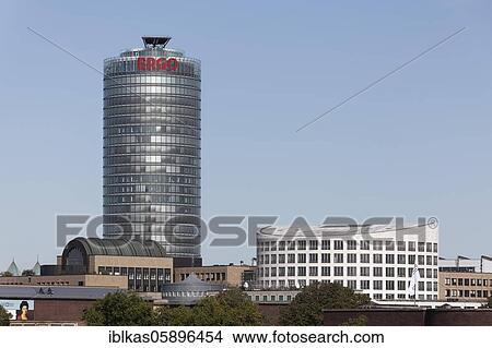 ERGO Tower, formerly (Victoria) Tower, Group Headquarters of the ERGO Insurance Group, former building of EON AG, Düsseldorf, North Rhine-Westphalia, Germany, Europe View Large Photo Image Picture - ERGO Tower, formerly (Victoria) Tower, Group Headquarters of the ERGO Insurance Group, former building of EON AG, Düsseldorf, North Rhine-Westphalia, Germany, Europe. Fotosearch