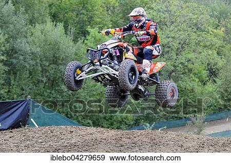 Stock Photo - European Championship, EM Quad 2015, Rudersberger Motocross, Rudersberg, Baden Wurttemberg, Germany, Europe. Fotosearch