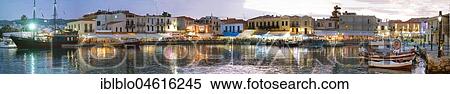 Evening mood, boats and restaurants in Venetian harbour, Rethymno, Crete, Greece, Europe View Large Photo Image Stock Photography - Evening mood, boats and restaurants in Venetian harbour, Rethymno, Crete, Greece, Europe. Fotosearch
