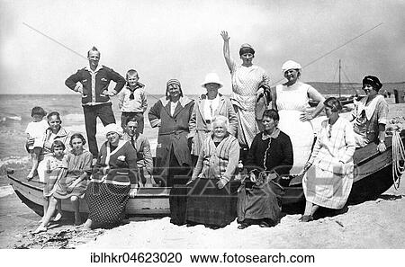 Family excursion on the beach, ca. 1930, exact location unknown, Germany, Europe View Large Photo Image Stock Image - Family excursion on the beach, ca. 1930, exact location unknown, Germany, Europe. Fotosearch