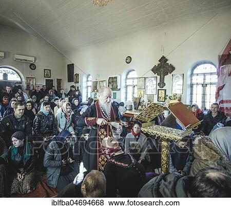 Father Sergei during an exorcism in his church in Ochamchira. He is widely known as an exorcist and receives people seeking help from all over Russia, Ochamchira, Abkhazia, Georgia, Asia View Large Photo Image Stock Photo - Father Sergei during an exorcism in his church in Ochamchira. He is widely known as an exorcist and receives people seeking help from all over Russia, Ochamchira, Abkhazia, Georgia, Asia. Fotosearch