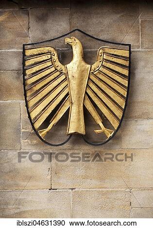 Federal eagle on a driveway wall of Villa Hammerschmidt, Bonn, Rhineland, North Rhine-Westphalia, Germany, Europe View Large Photo Image Stock Image - Federal eagle on a driveway wall of Villa Hammerschmidt, Bonn, Rhineland, North Rhine-Westphalia, Germany, Europe. Fotosearch