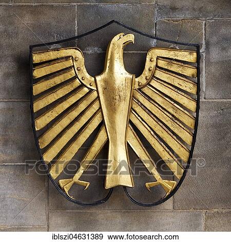 Federal eagle on a driveway wall of Villa Hammerschmidt, Bonn, Rhineland, North Rhine-Westphalia, Germany, Europe View Large Photo Image Stock Photo - Federal eagle on a driveway wall of Villa Hammerschmidt, Bonn, Rhineland, North Rhine-Westphalia, Germany, Europe. Fotosearch