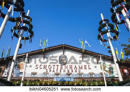 Festival tent Schottenhamel, Oktoberfest, Theresienwiese, Munich, Oberbayern, Germany, Europe View Large Photo Image Stock Image - Festival tent Schottenhamel, Oktoberfest, Theresienwiese, Munich, Oberbayern, Germany, Europe. Fotosearch