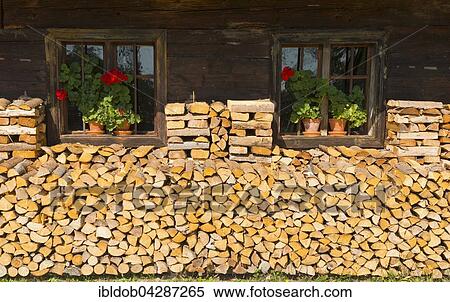 Firewood in front of Kappl-Hof, Finsterau open-air museum, Lower Bavaria, Germany, Europe View Large Photo Image Stock Photography - Firewood in front of Kappl-Hof, Finsterau open-air museum, Lower Bavaria, Germany, Europe. Fotosearch