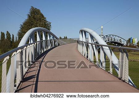 Footbridge, Neuland-Park, Leverkusen, North Rhine-Westphalia, Germany, Europe View Large Photo Image Stock Image - Footbridge, Neuland-Park, Leverkusen, North Rhine-Westphalia, Germany, Europe. Fotosearch
