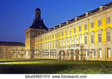 Former Electoral Palace and present main university building at dusk, Bonn, North Rhine-Westphalia, Germany, Europe View Large Photo Image Stock Photography - Former Electoral Palace and present main university building at dusk, Bonn, North Rhine-Westphalia, Germany, Europe. Fotosearch