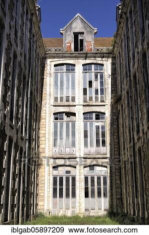 Stock Photo - Former school building, Dom Carlos Park, Caldas da Rainha, Estremadura, Portugal, Europe. Fotosearch