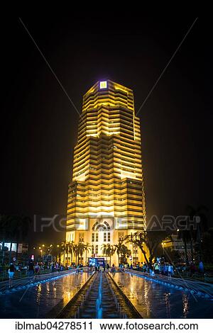Fountain in front of Menara Public Bank at night, Kuala Lumpur, Malaysia, Asia View Large Photo Image Stock Image - Fountain in front of Menara Public Bank at night, Kuala Lumpur, Malaysia, Asia. Fotosearch
