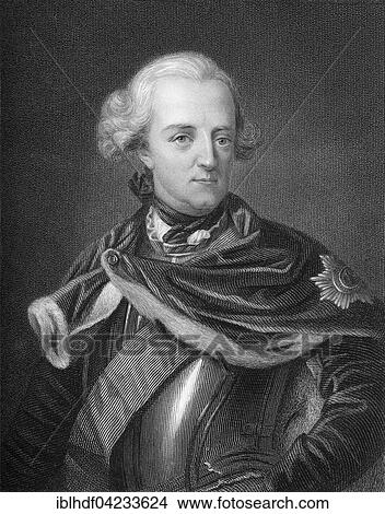 Picture - Frederick II as young man, Frederick the Great or Alte Fritz, 1712, 1786, King of Prussia and Elector of Brandenburg. Fotosearch
