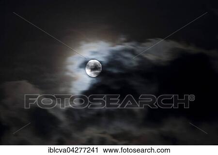 Full moon, cloudy sky, Germany, Europe View Large Photo Image Stock Image - Full moon, cloudy sky, Germany, Europe. Fotosearch
