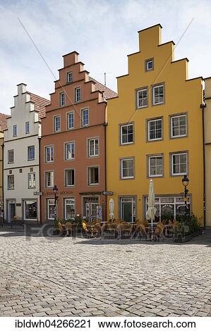 Gabled houses at the marketplace, the historic centre, Osnabruck, Lower Saxony, Germany, Europe View Large Photo Image Stock Image - Gabled houses at the marketplace, the historic centre, Osnabruck, Lower Saxony, Germany, Europe. Fotosearch