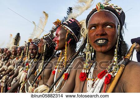 Gerewol festival, courtship ritual competition among the Woodaabe Fula people, Niger, Africa View Large Photo Image Picture - Gerewol festival, courtship ritual competition among the Woodaabe Fula people, Niger, Africa. Fotosearch