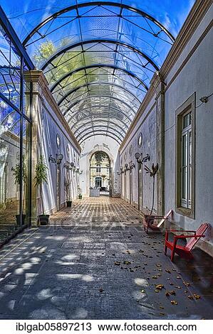 Glass roofed arcade, Dom Carlos park, Caldas da Rainha, Estremadura, Portugal, Europe View Large Photo Image Stock Image - Glass roofed arcade, Dom Carlos park, Caldas da Rainha, Estremadura, Portugal, Europe. Fotosearch