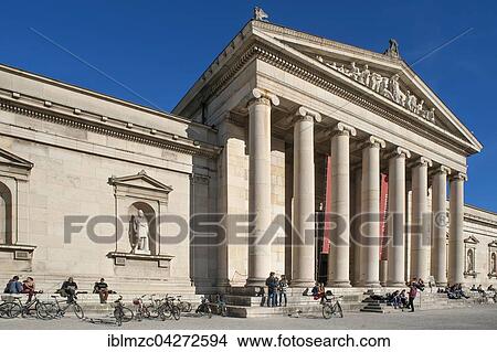 Glyptothek, architect Leo von Klenze, Konigsplatz, Munich, Bavaria, Upper Bavaria, Germany, Europe View Large Photo Image Picture - Glyptothek, architect Leo von Klenze, Konigsplatz, Munich, Bavaria, Upper Bavaria, Germany, Europe. Fotosearch