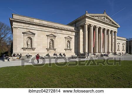 Glyptothek, architect Leo von Klenze, Konigsplatz, Munich, Bavaria, Upper Bavaria, Germany, Europe View Large Photo Image Picture - Glyptothek, architect Leo von Klenze, Konigsplatz, Munich, Bavaria, Upper Bavaria, Germany, Europe. Fotosearch