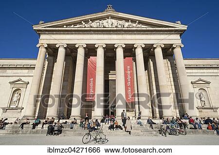 Glyptothek, architecture by Leo von Klenze, Munich, Bavaria, Upper Bavaria, Germany, Europe View Large Photo Image Stock Photograph - Glyptothek, architecture by Leo von Klenze, Munich, Bavaria, Upper Bavaria, Germany, Europe. Fotosearch