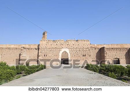 Green pavilion gate, El Badi Palace, Marrakech, Morocco, Africa View Large Photo Image Stock Image - Green pavilion gate, El Badi Palace, Marrakech, Morocco, Africa. Fotosearch