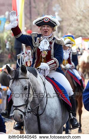 Guard on horse on Carnival Monday procession, Mainz, Rhineland-Palatinate, Germany, Europe View Large Photo Image Stock Photography - Guard on horse on Carnival Monday procession, Mainz, Rhineland-Palatinate, Germany, Europe. Fotosearch