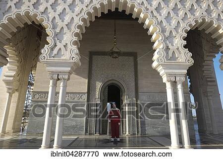 Guardsman in old Maghrebian uniform, Mausoleum of Mohammed V, UNESCO World Heritage Site, Rabat, Rabat province, Morocco, Africa View Large Photo Image Stock Image - Guardsman in old Maghrebian uniform, Mausoleum of Mohammed V, UNESCO World Heritage Site, Rabat, Rabat province, Morocco, Africa. Fotosearch